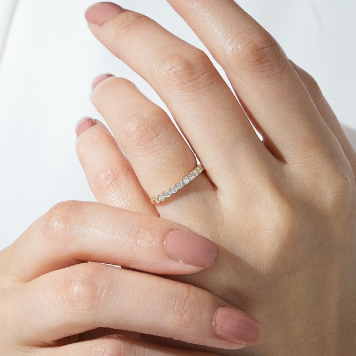 ハーフエタニティリング 0.3ct K18PG ピンクゴールド – facett 公式