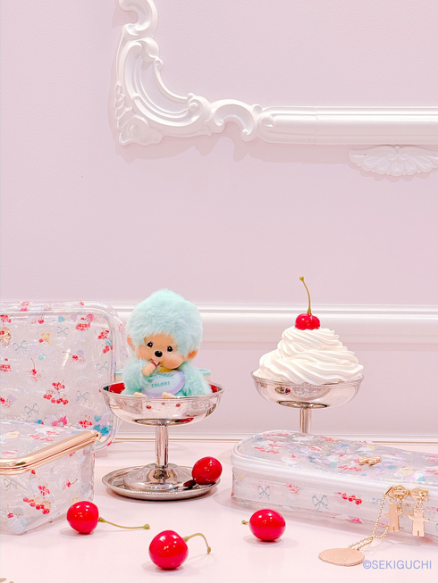 モンチッチCOLORS キーチェーン - ブラック 【公式】fafa(フェフェ