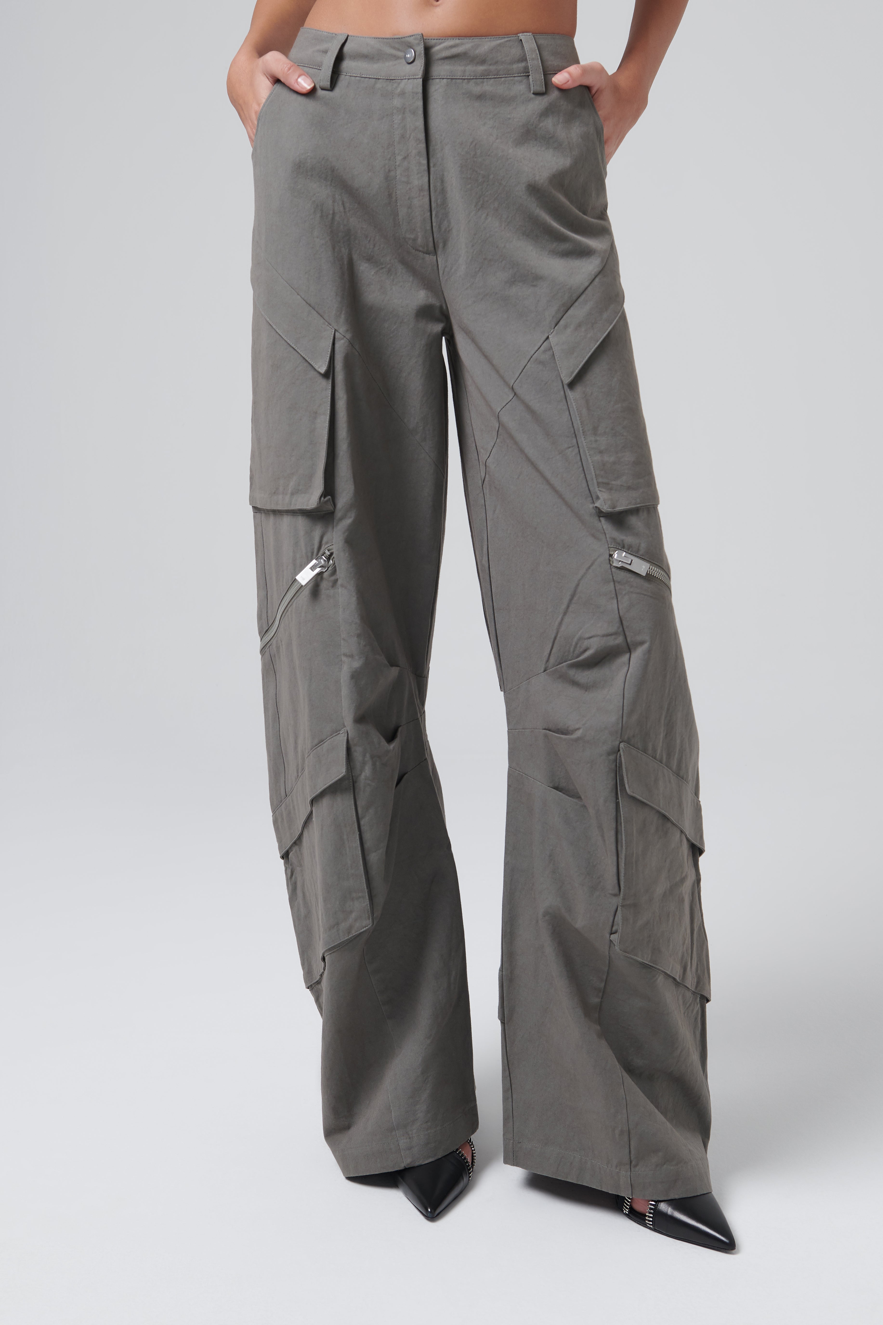 Heliot Emil Green Calyx Cargo Pants
