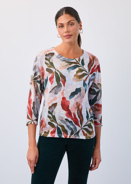 Loose Fit Dolman Sleeve Top, Acanthus Leaf – French Dressing Jeans