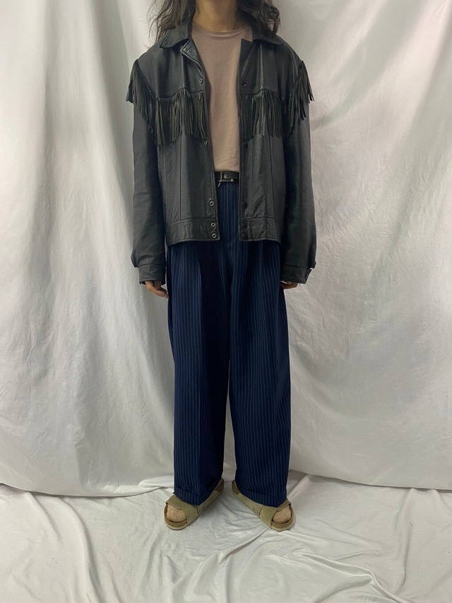 80s 80年代 90s 90年代 ウエスタン 革 レザー ブラック │ヴィテージ