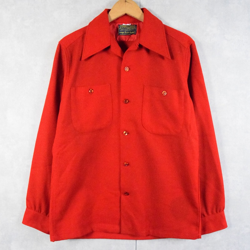 70年代 70s ペンドルトン 赤 レッド 長袖│ヴィテージ古着屋Feeet 通販