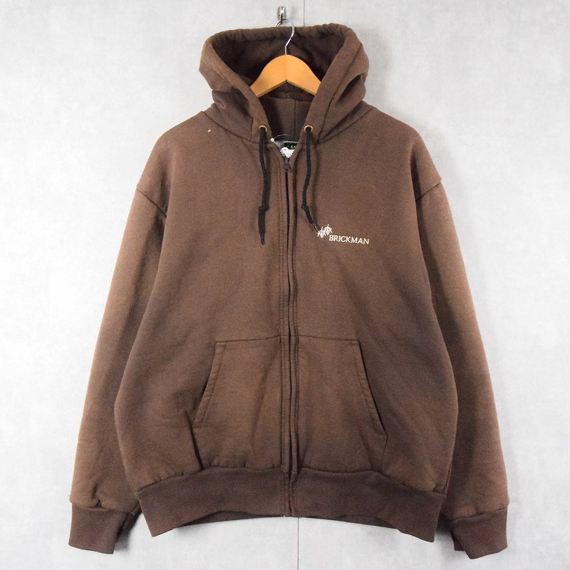 90s 90年代 キャンバー アメリカ製 パーカー フーディ 茶色 ブラウン