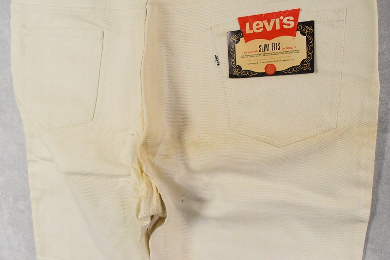 60s 60年代 リーバイス アメリカ製 スリムフィット カツラギ BIGE