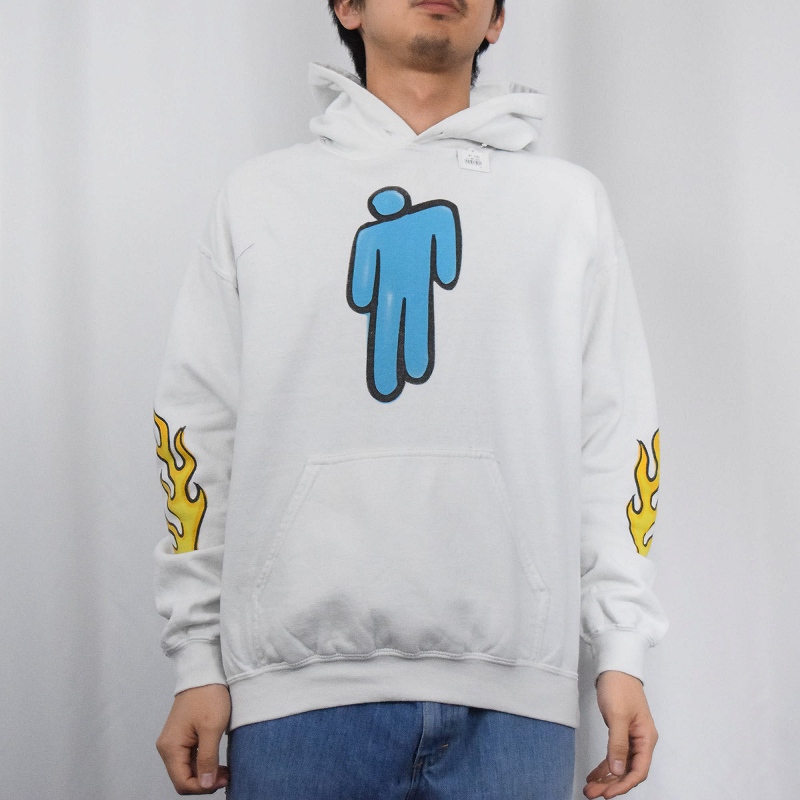 ビリーアイリッシュ 音楽 ミュージック 白 ホワイト パーカー