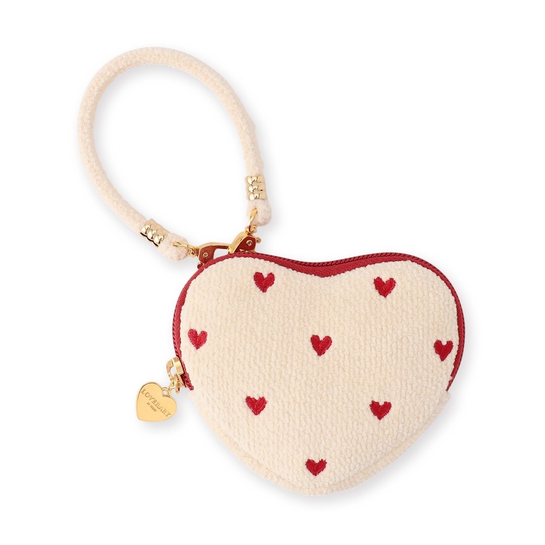 ラブラリーハート ハート型ポーチ L/LRH-243239(アイボリー): LOVERARY