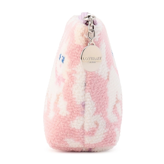 モフモフネコチャン 舟型ポーチS L/MNC-260280(ペールピンク