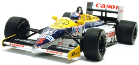 ナイジェル・マンセル1986年ウィリアムズ・ホンダFW11のミニカー