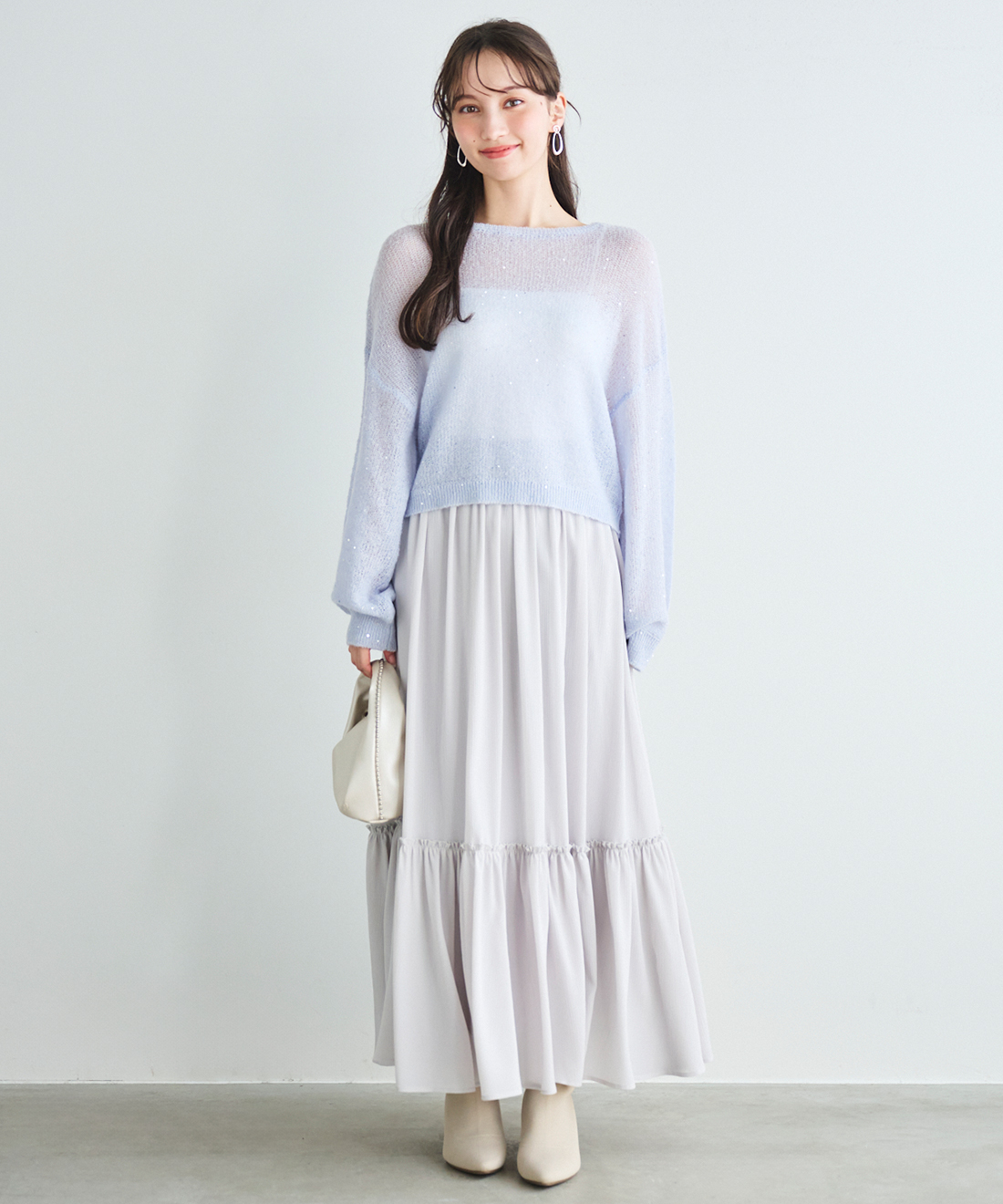 ジレキャミソール＆ティアードスカ―トセット｜PETAL ONLINE（ペタル