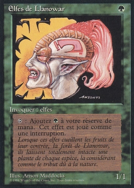 Foil】□旧枠□《ラノワールのエルフ/Llanowar Elves》(ヒストリー