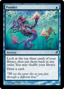 Foil】《思案/Ponder》[LRW] 青C | 日本最大級 MTG通販サイト「晴れる屋」
