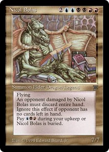 ニコル・ボーラス/Nicol Bolas》[LEG] 金R | 日本最大級 MTG通販サイト
