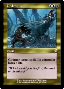 インベイジョン 蝕みFoil 英語 未使用 EDH Foil】《蝕み/Undermine