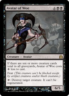 MTG 悲哀の化身/Avatar of Woe プロツアー プロモ FOIL 悲哀の化身Foil