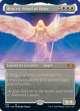 Foil】(335)□ボーダーレス□《希望の天使アヴァシン/Avacyn, Angel of
