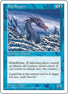 大海蛇/Sea Serpent》[5ED] 青C | 日本最大級 MTG通販サイト「晴れる屋」