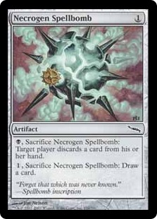 屍気の呪文爆弾/Necrogen Spellbomb》[MRD] 茶C | 日本最大級 MTG通販