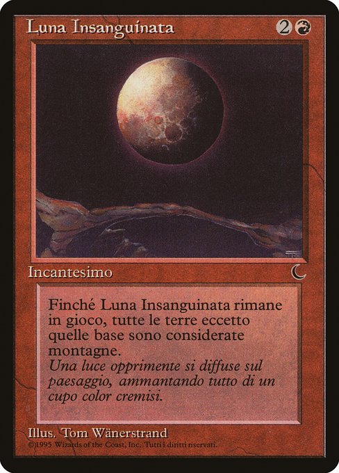 MTG MTG Blood Moon 血染めの月 英語 DRK 血染めの月 英語版 EX]血染め