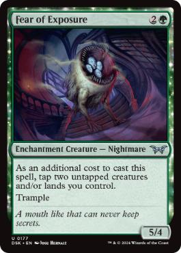 177)《露呈への恐怖/Fear of Exposure》[DSK] 緑U | 日本最大級 MTG
