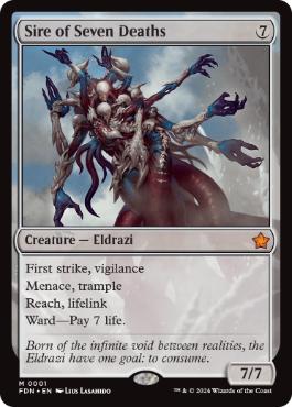 001)《七つの死の種父/Sire of Seven Deaths》[FDN] 無R | 日本最大級