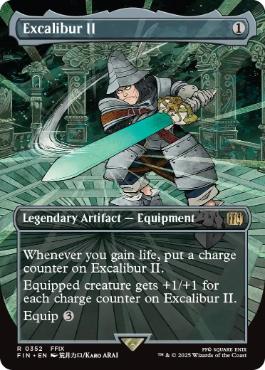 Foil】(352)□ボーダーレス□《エクスカリバーⅡ/Excalibur II》[FIN
