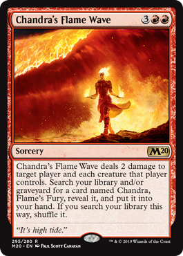 チャンドラの炎波/Chandra's Flame Wave》[M20] 赤R | 日本最大級 MTG
