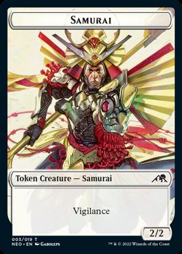 003)《侍トークン/Samurai Token》[NEO] 白 | 日本最大級 MTG通販