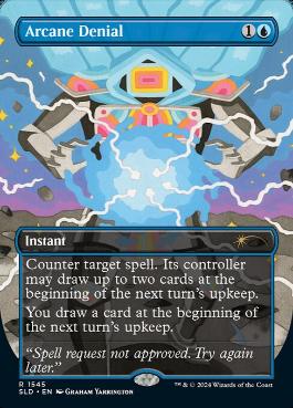 買取：【Foil】《フェイタリズム》/《秘儀の否定/Arcane Denial