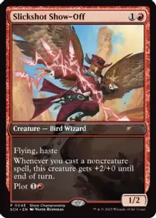 Foil】(043)□フルアート□《精鋭射手団の目立ちたがり/Slickshot Show