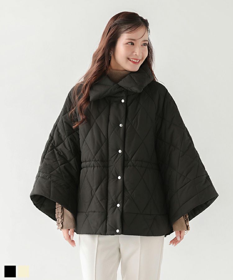 キルティングファーペプラムコート【宅配便】 | Fit more