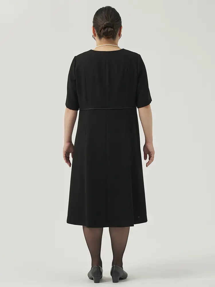 礼服】ショールカラージャケットフロントファスナーアンサンブル