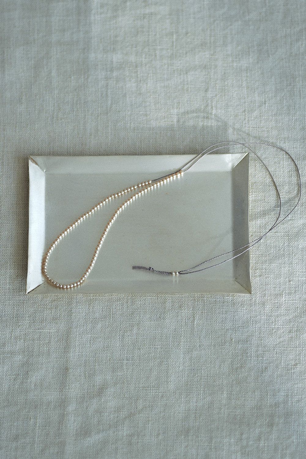 シルバープレイテッド プレート 長方形 【W12.5×D8×H0.5】 | fog linen