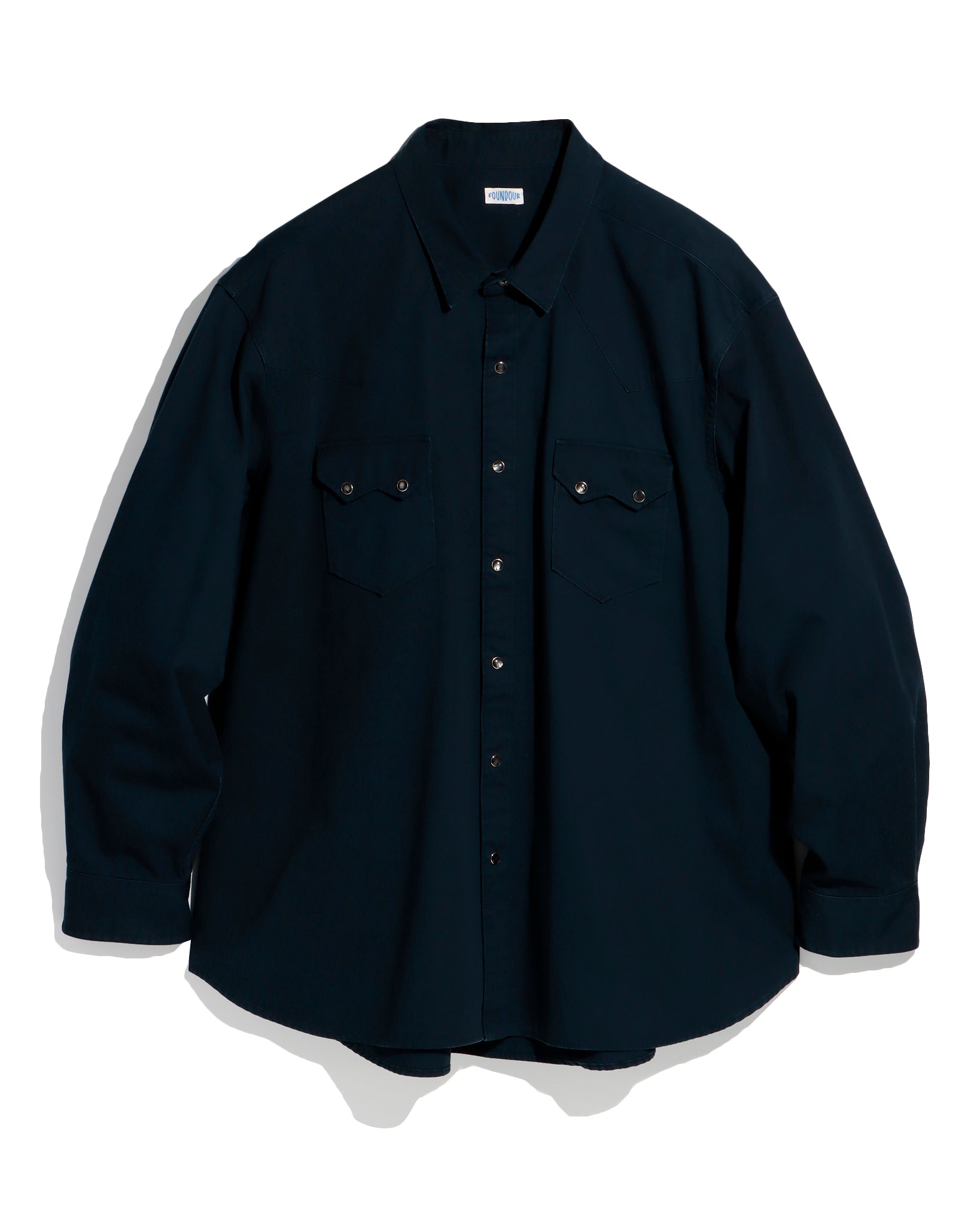 COTTON HERRINGBONE WESTERN SHIRT（コットンヘリンボーンウエスタン