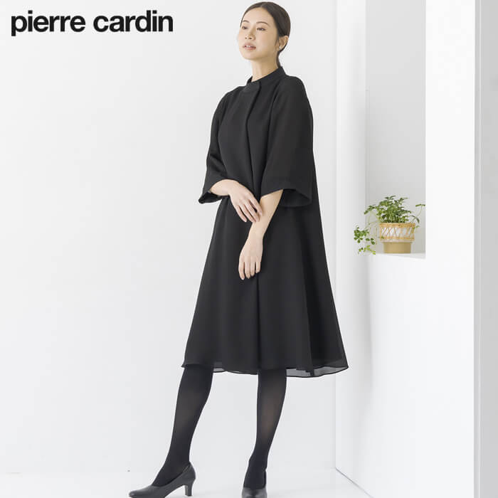 洗える｜前開きの夏用ワンピース 13号・ブラック｜東京ソワール