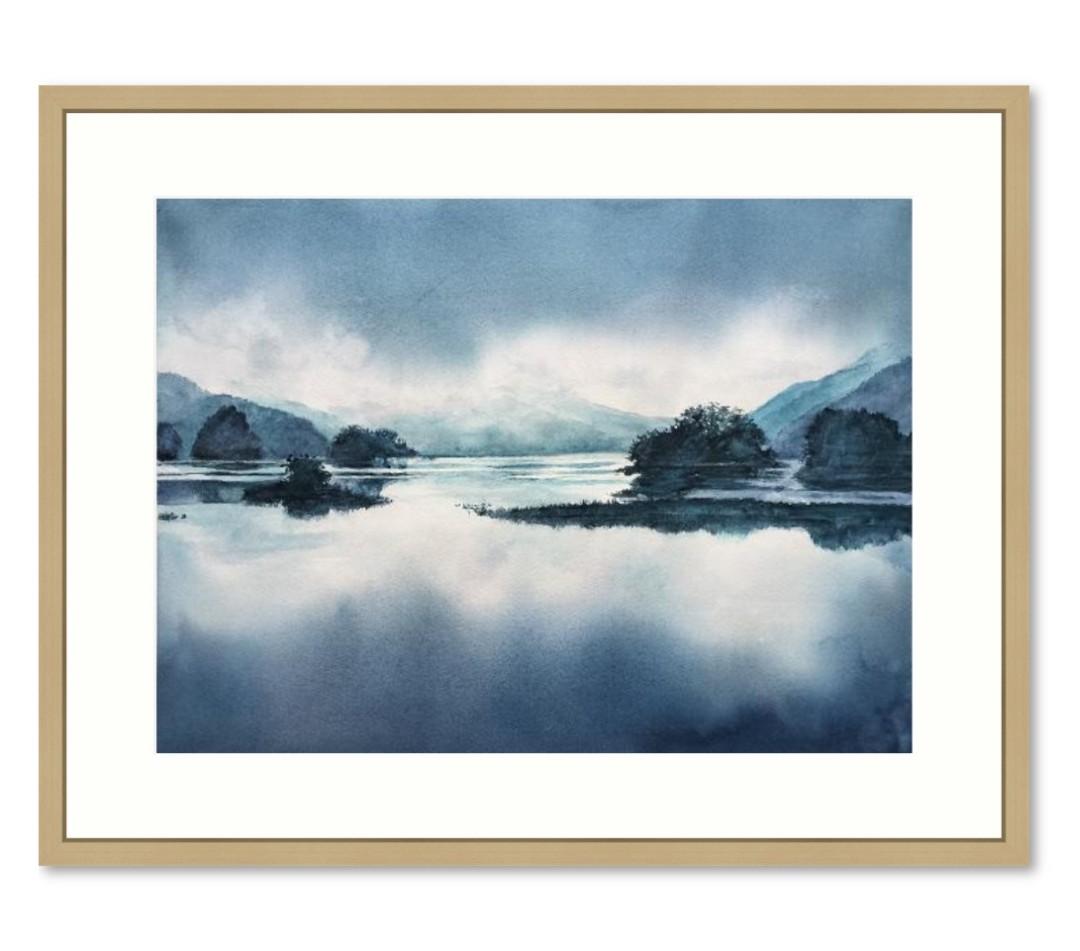 絵画の通販、購入ならFROM ARTIST/作品名：幻想の秋元湖/作家名：山崎 香住