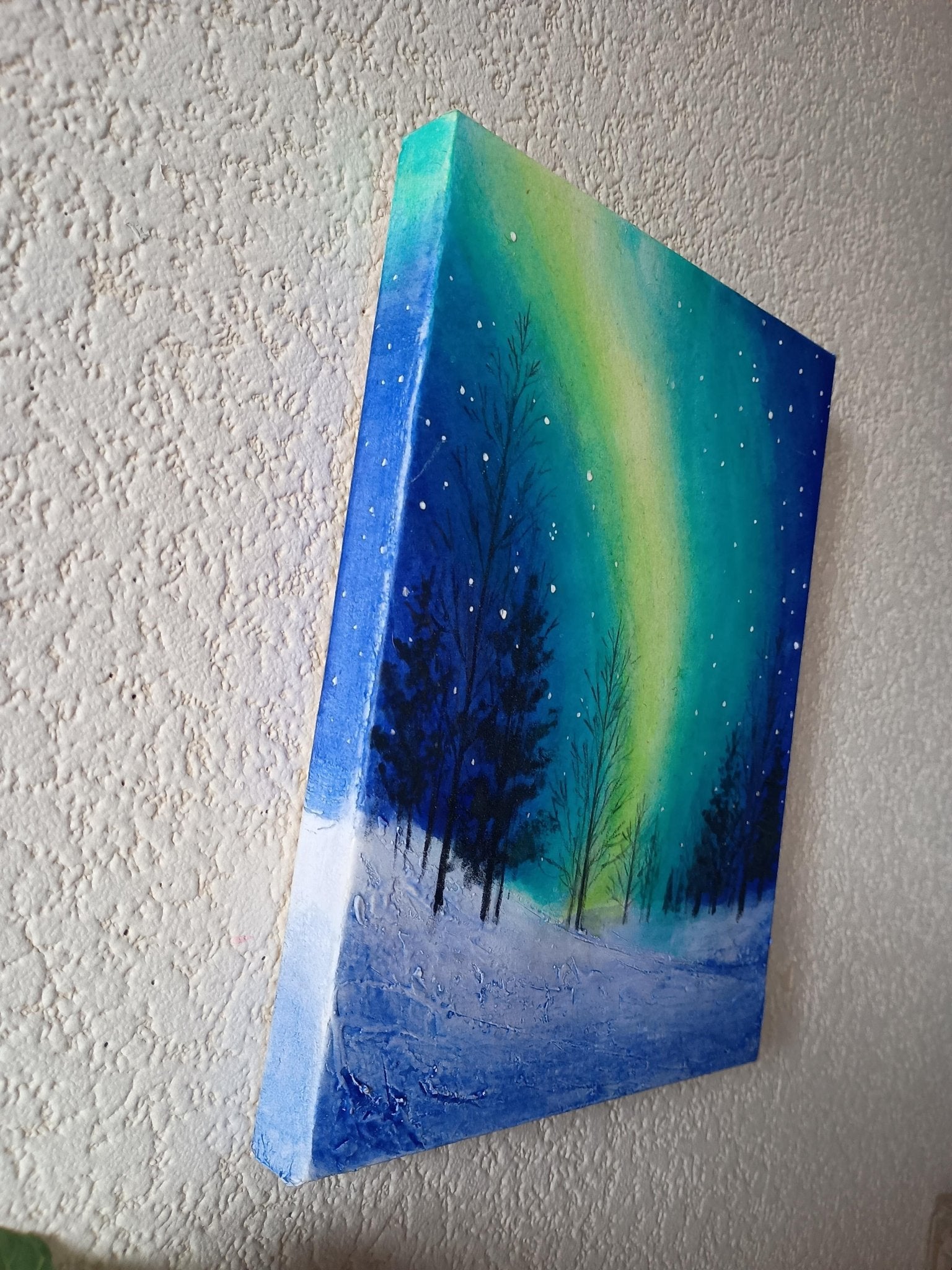 絵画の通販、購入ならFROM ARTIST/作品名：オーロラと星が降る夜/作家