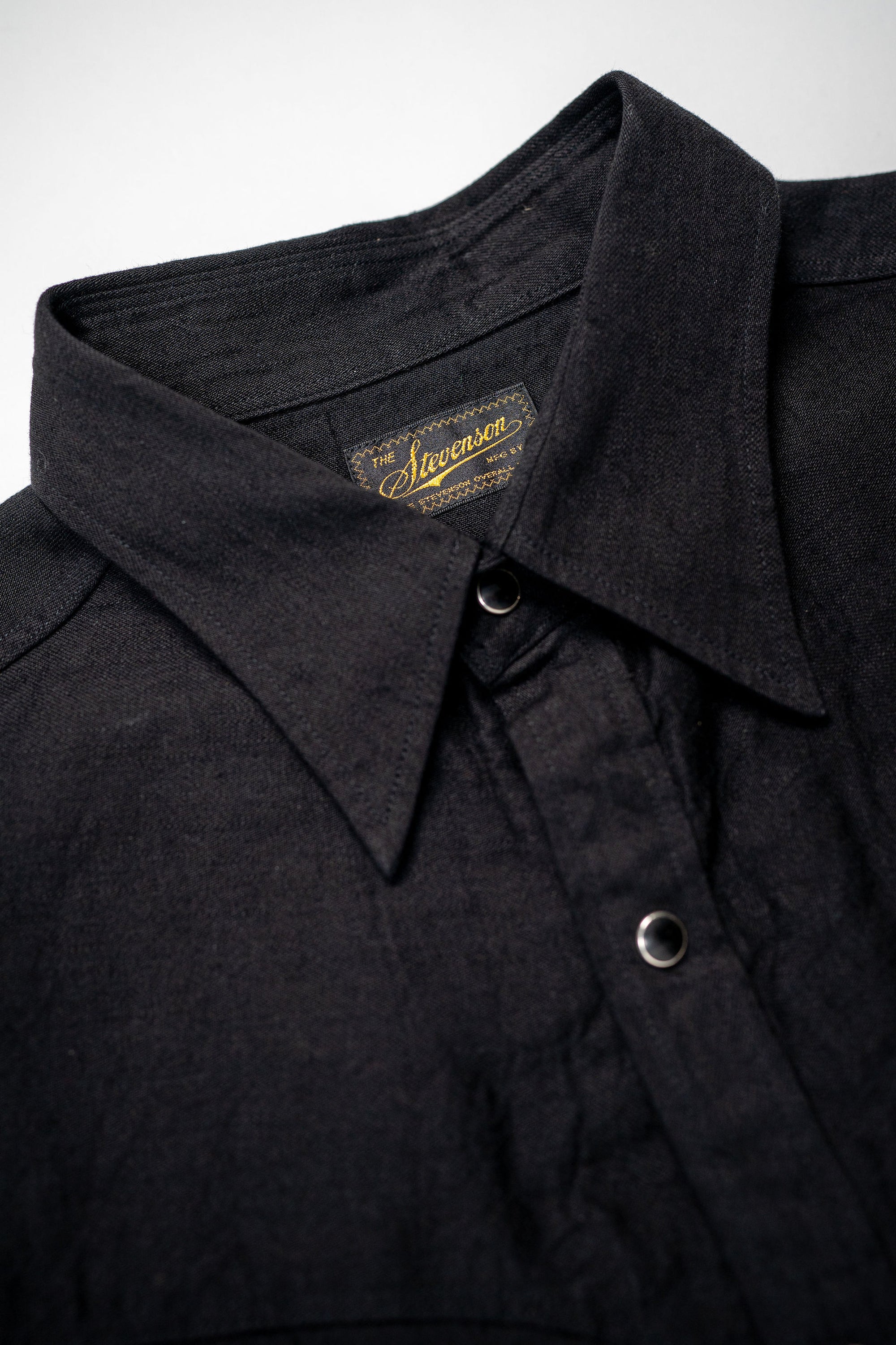 Stevenson Overall Co. Cody Shirt - Black - Franklin & Poe