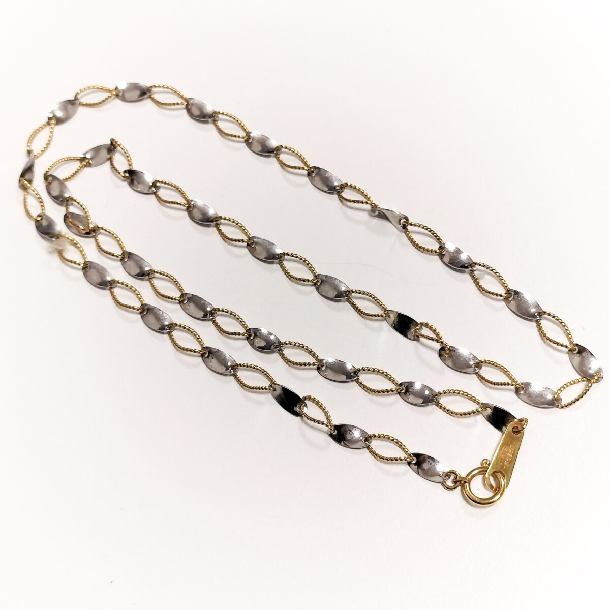 K18/Pt850 デザインコンビネックレス 5g-金・プラチナの高価買取