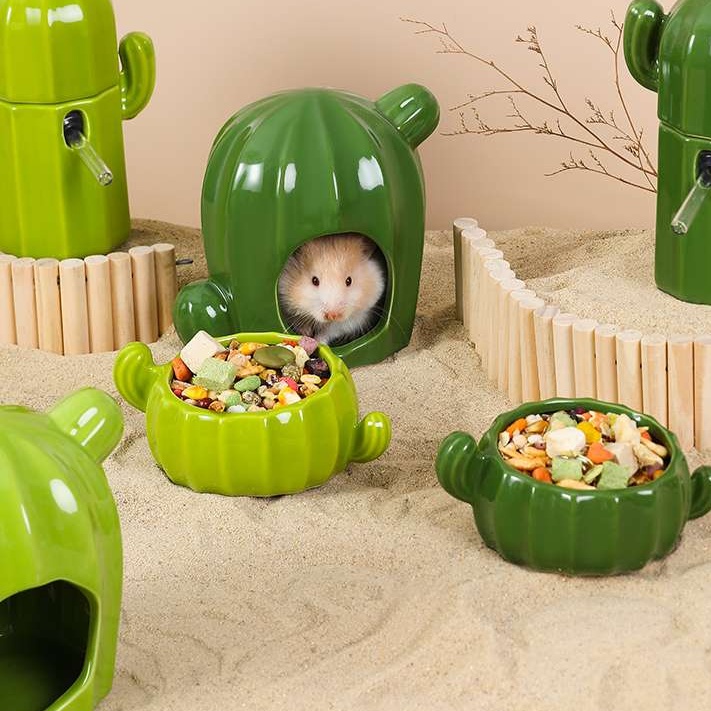 ハムスターケージ サボテンセラミックハウス ハウス|ハムスターケージ