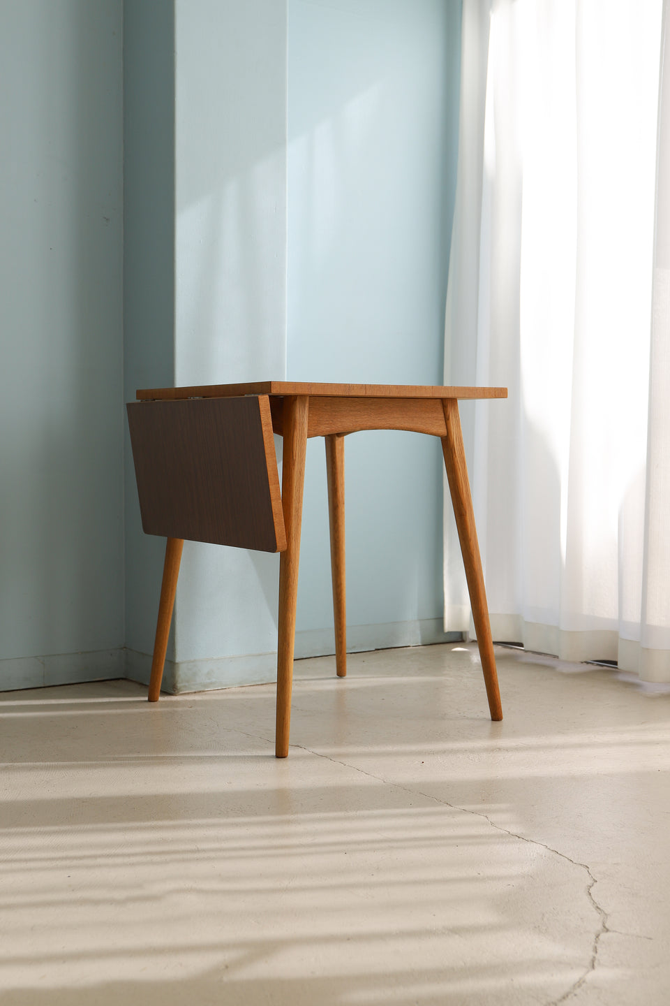 ジャパンヴィンテージ ドロップリーフ メラミントップ テーブル レトロ