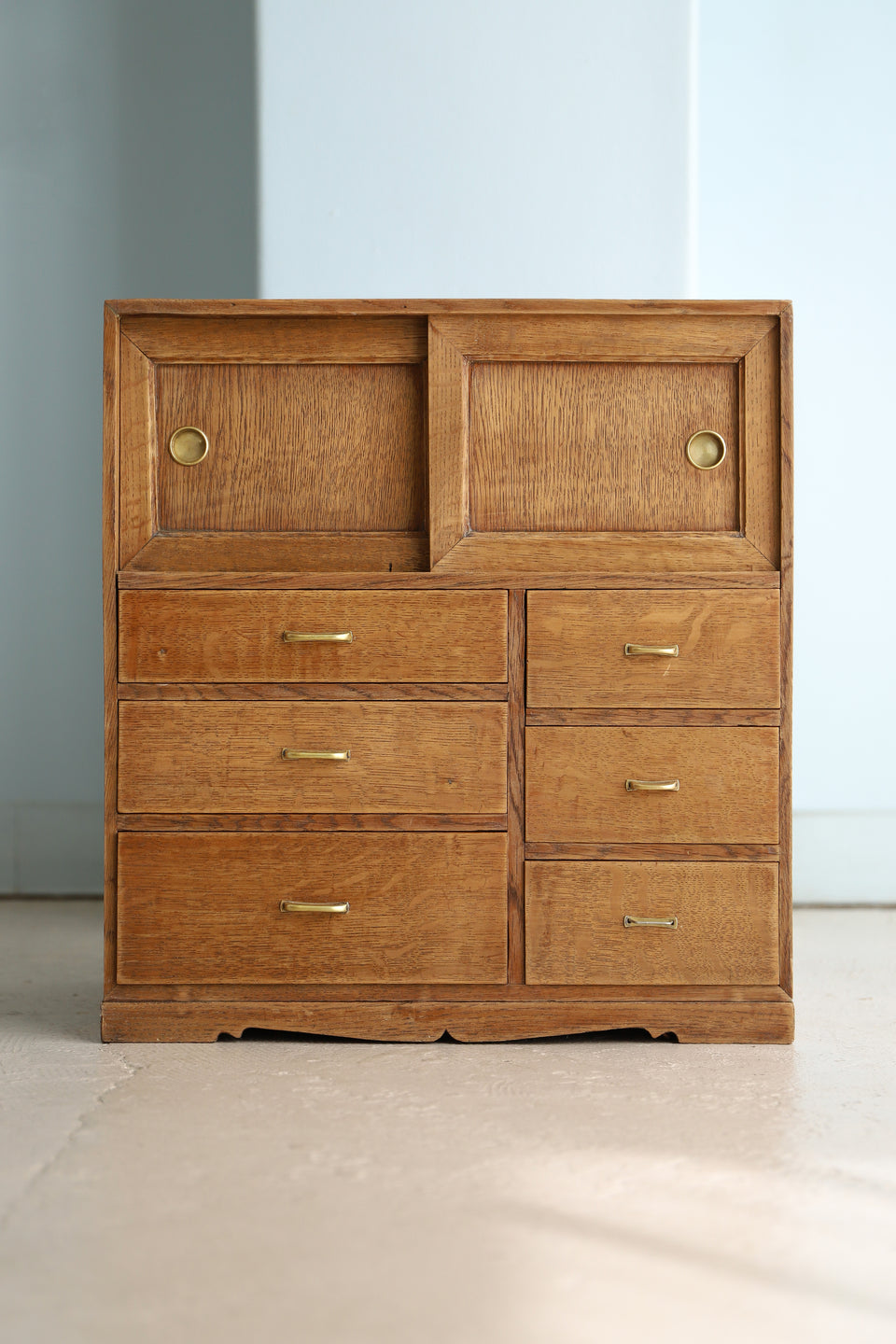 ジャパンヴィンテージ 木製小引き出し レトロモダン シャビー 古道具