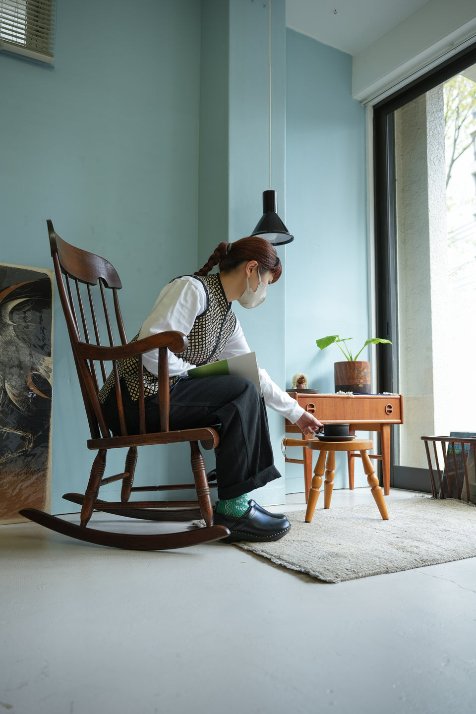 飛騨産業 ロッキングチェア 穂高 キツツキマーク/HIDA Rocking Chair