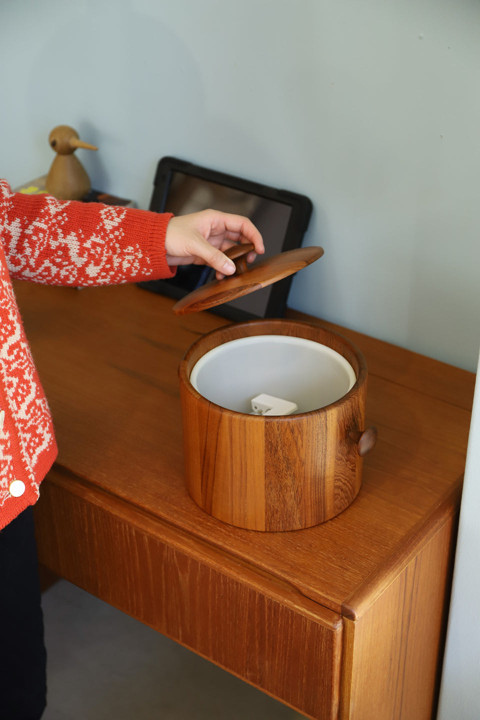 デンマークヴィンテージ ディグスメッド アイスバスケット ボウル