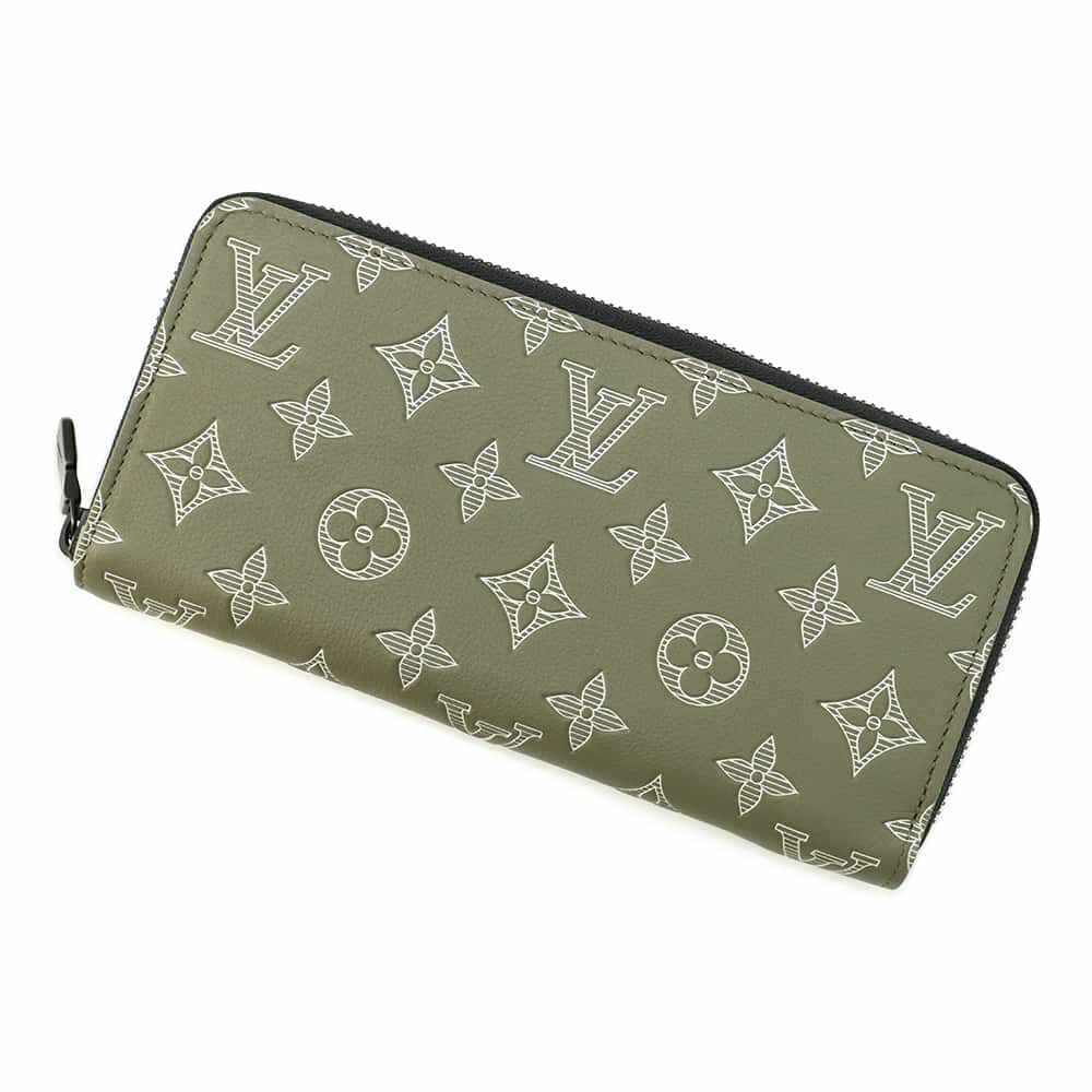 ルイヴィトン 長財布 モノグラム・シャドウ ジッピーウォレット