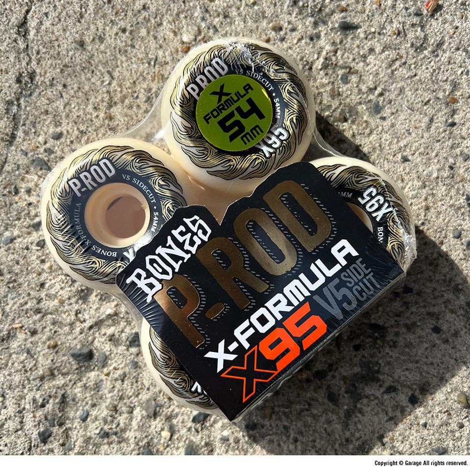 BONES WHEELS X-FORMULA P-ROD V5 SIDECUT 95A PRO 54mm スケート