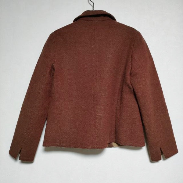 45R/45rpm サイズ2 ウール カルゼ二重織 ジャケット ワインレッド