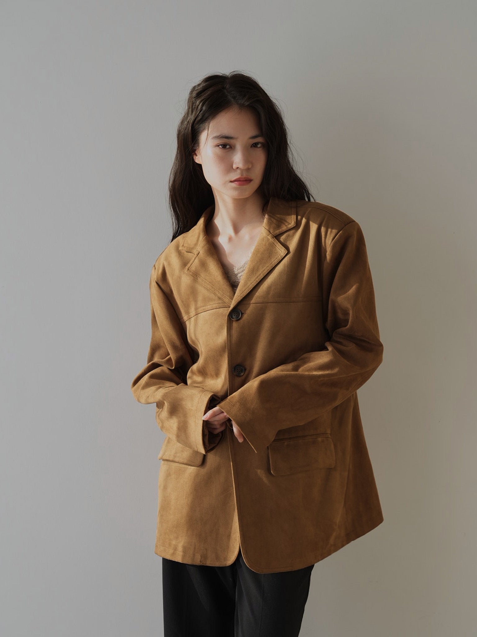 loose suede jacket – geeong