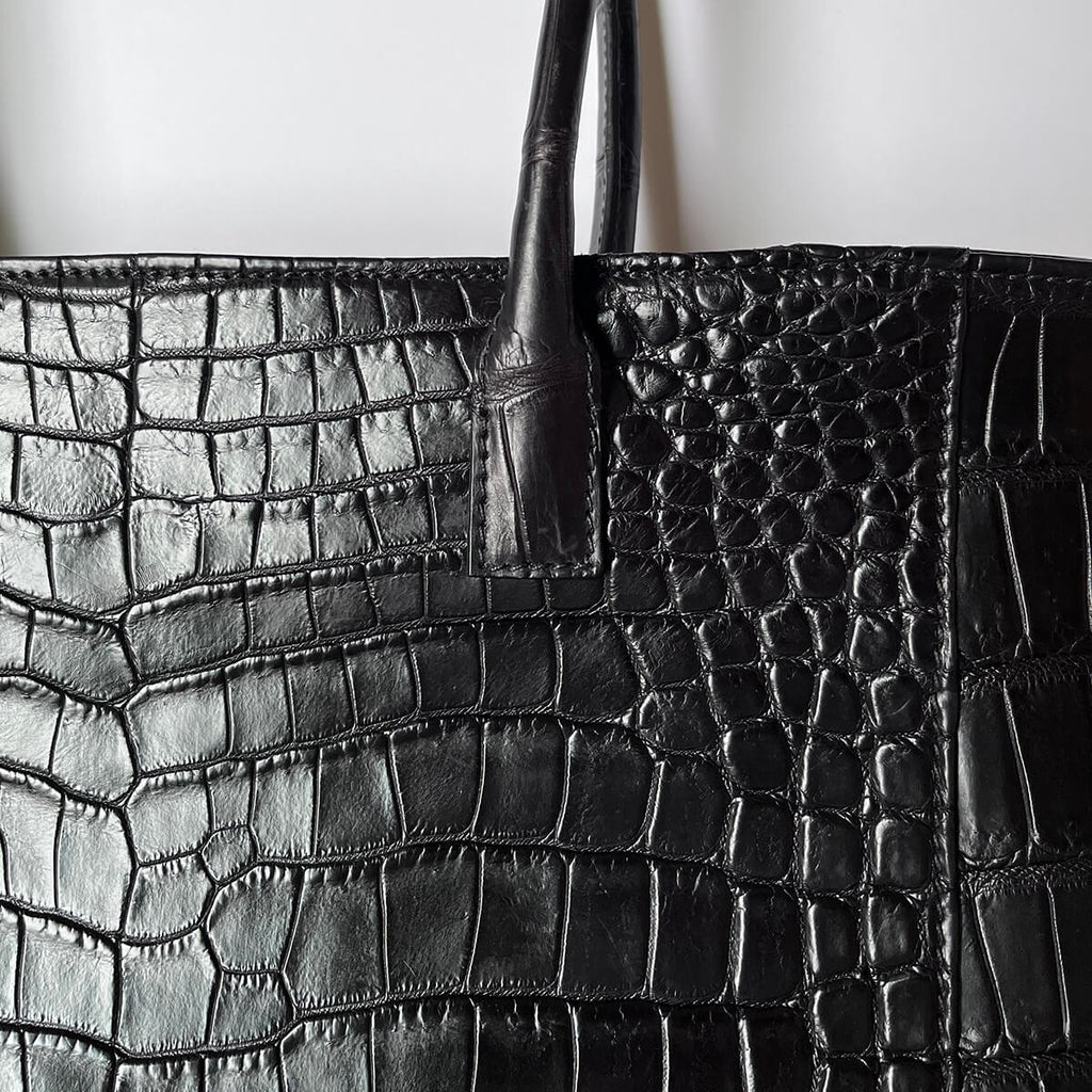 Alfredo Beretta ／アルフレッドベレッタ】トートバッグ クロコダイル