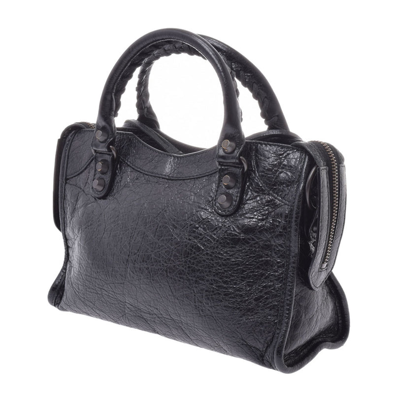 バレンシアガクラシック ミニシティ 黒 レディース 2WAYバッグ