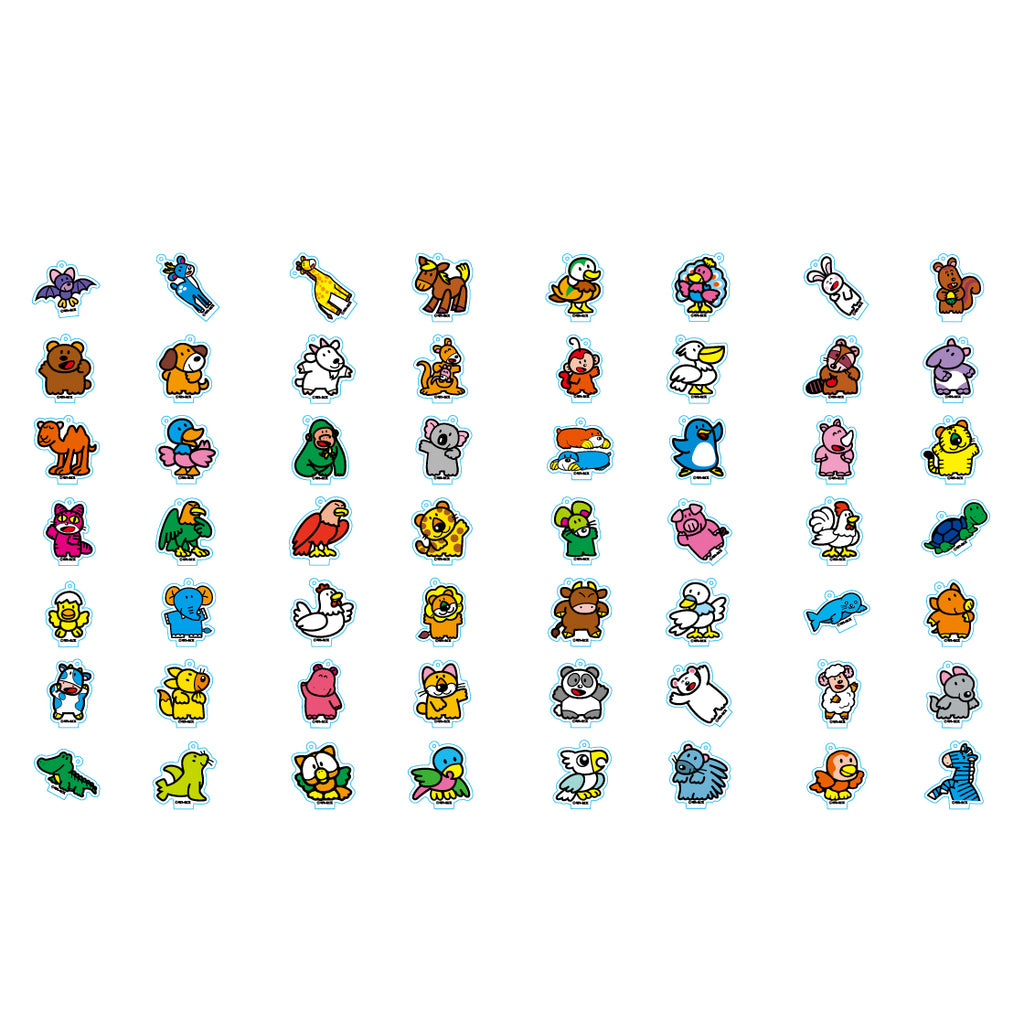 LAND】アクリルスタンドキーホルダー ＜ランダム56種＞– ギンビス